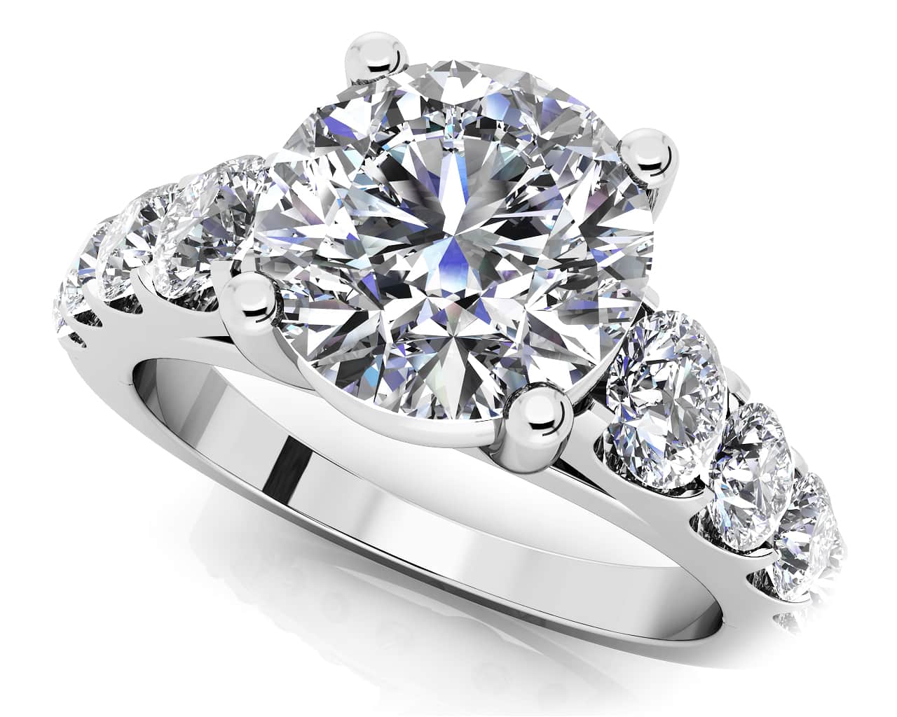 Sweet Dream Diamond Engagement Ring with 2.01 ct. (1.25 ct. center diamond)