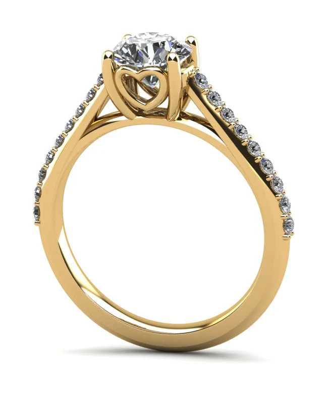 Sweetheart Embrace Diamond Ring Lab-Grown Diamond with 2.21 ct. (2.00 ct. center diamond) - Image 2