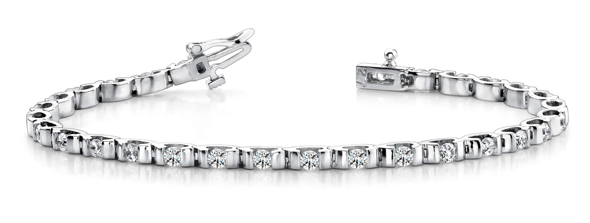 Tension Set Lab-Grown Diamond Bracelet with 2.18 ct.(finished) 2.75mm - Image 3