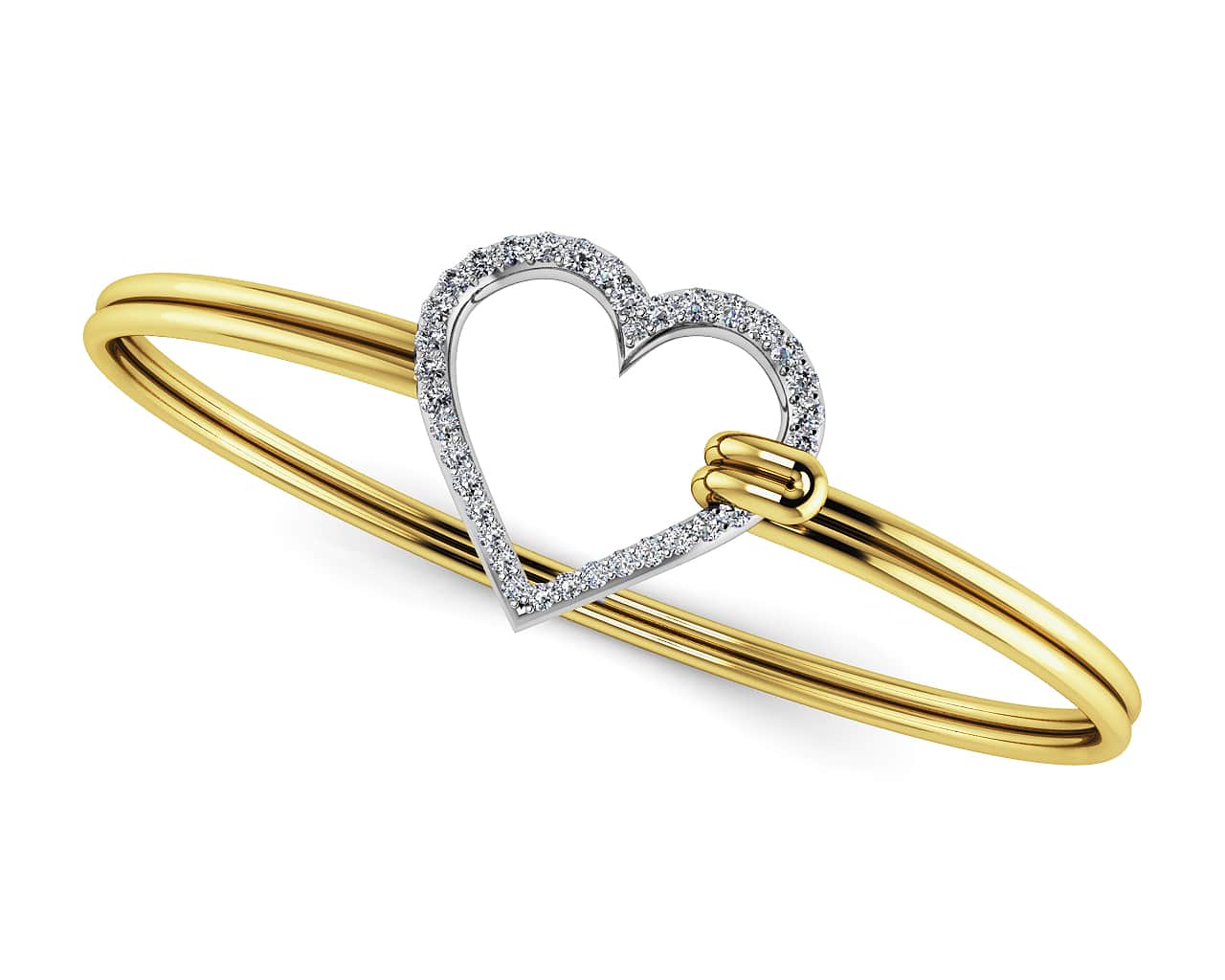 The Sparkling Heart Unity Lab-Grown Diamond Bracelet with 0.28 ct.(finished) - Image 2