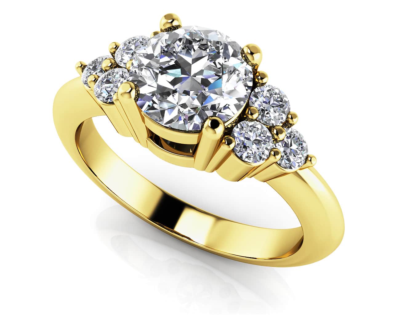Tie The Knot Lab-Grown Diamond Engagement Ring with 0.96 ct. (0.75 ct. center diamond) - Image 2