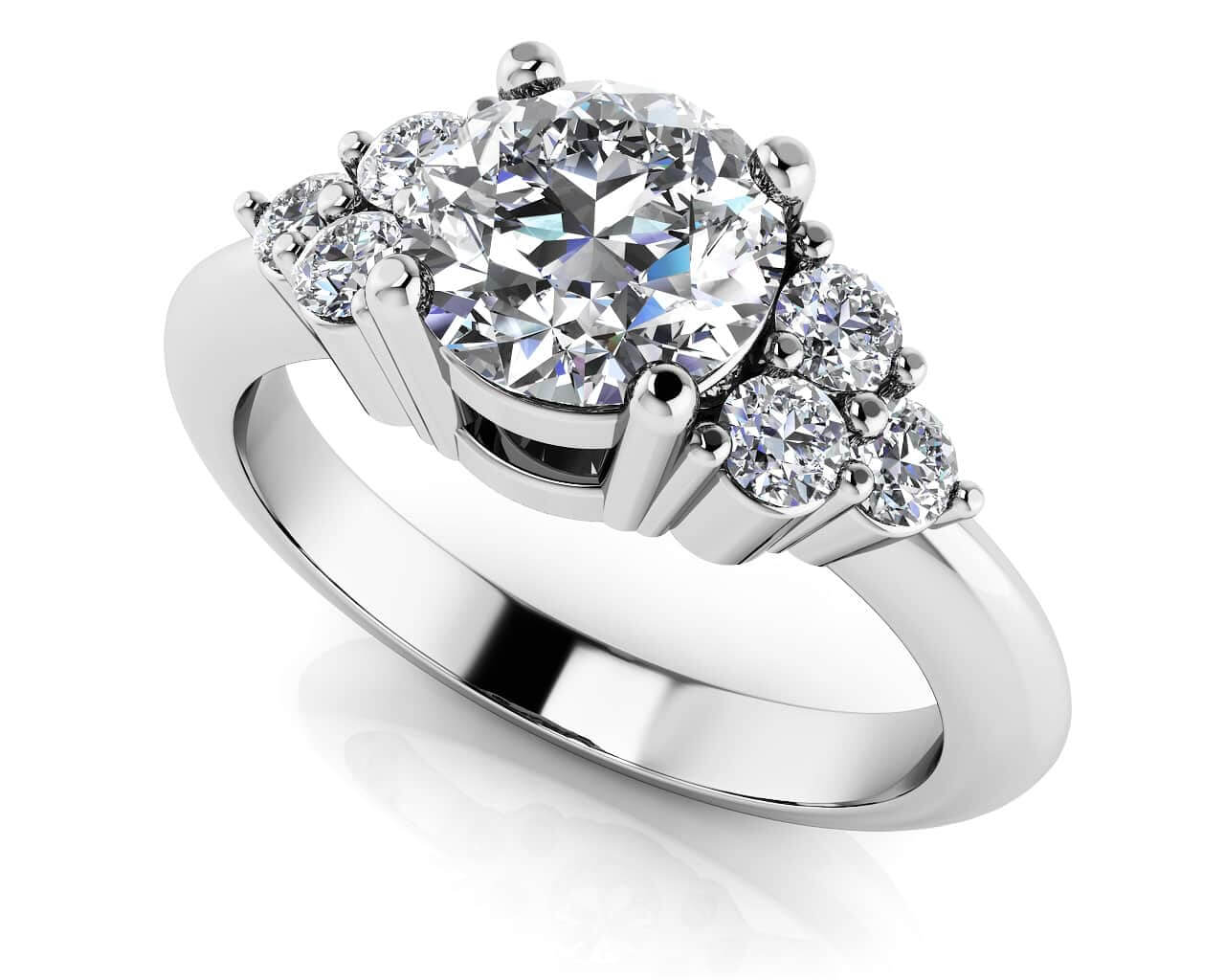 Tie The Knot Lab-Grown Diamond Engagement Ring with 1.46 ct. (1.25 ct. center diamond)