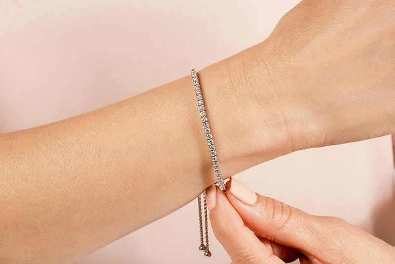 Timeless Dreams Adjustable Lab-Grown Diamond Bracelet with 1.38 ct.(finished) 2.5mm - Image 3
