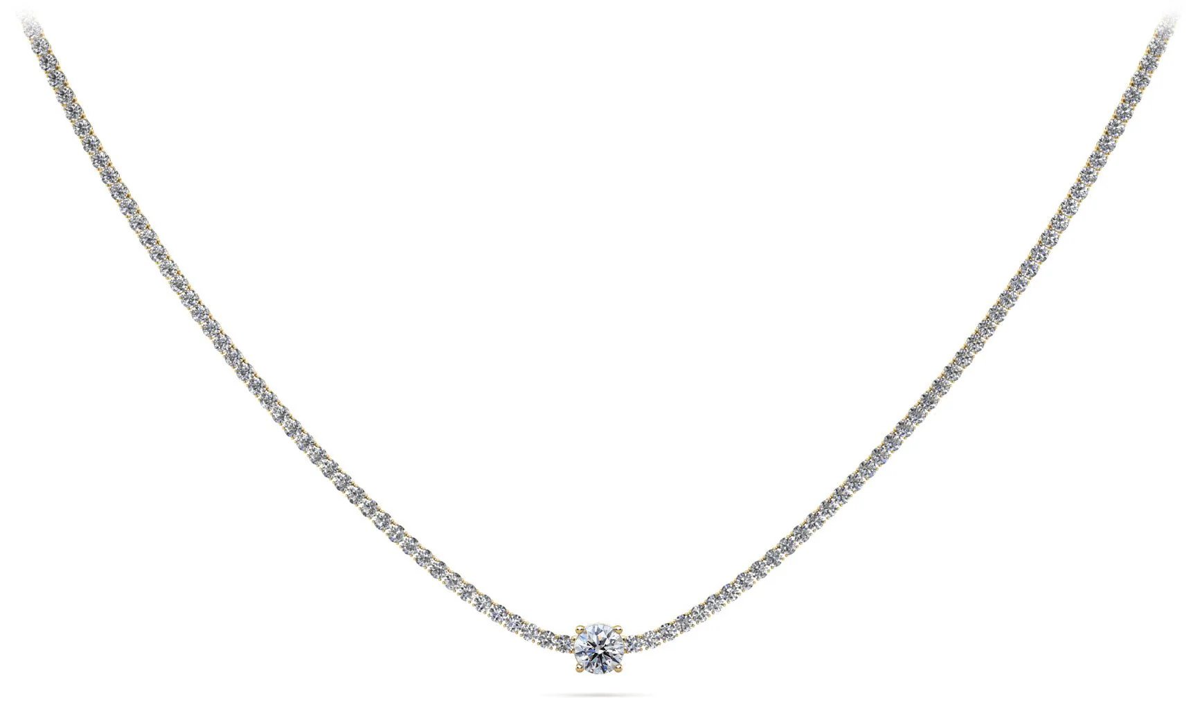Timeless Dreams Brilliance Round Lab-Grown Diamond Necklace with 8.22 ct.(finished) 2.2mm, 7.4mm - Image 2