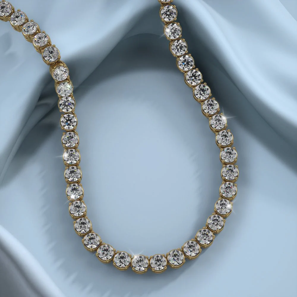 Timeless Dreams Riviera Diamond Necklace with 6.77 ct.(finished) 2.2mm - Image 4
