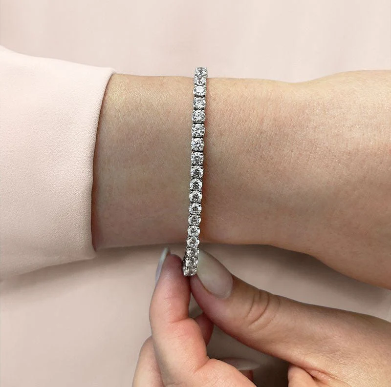 Timeless Dreams Lab-Grown Diamond Tennis Bracelet with 17.40 ct.(finished) 5.4mm - Image 3