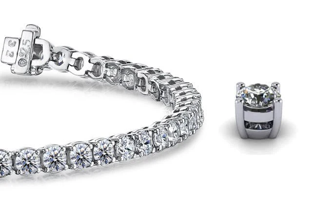 Timeless Dreams Lab-Grown Diamond Tennis Bracelet with 25.00 ct.(finished) 6.5mm