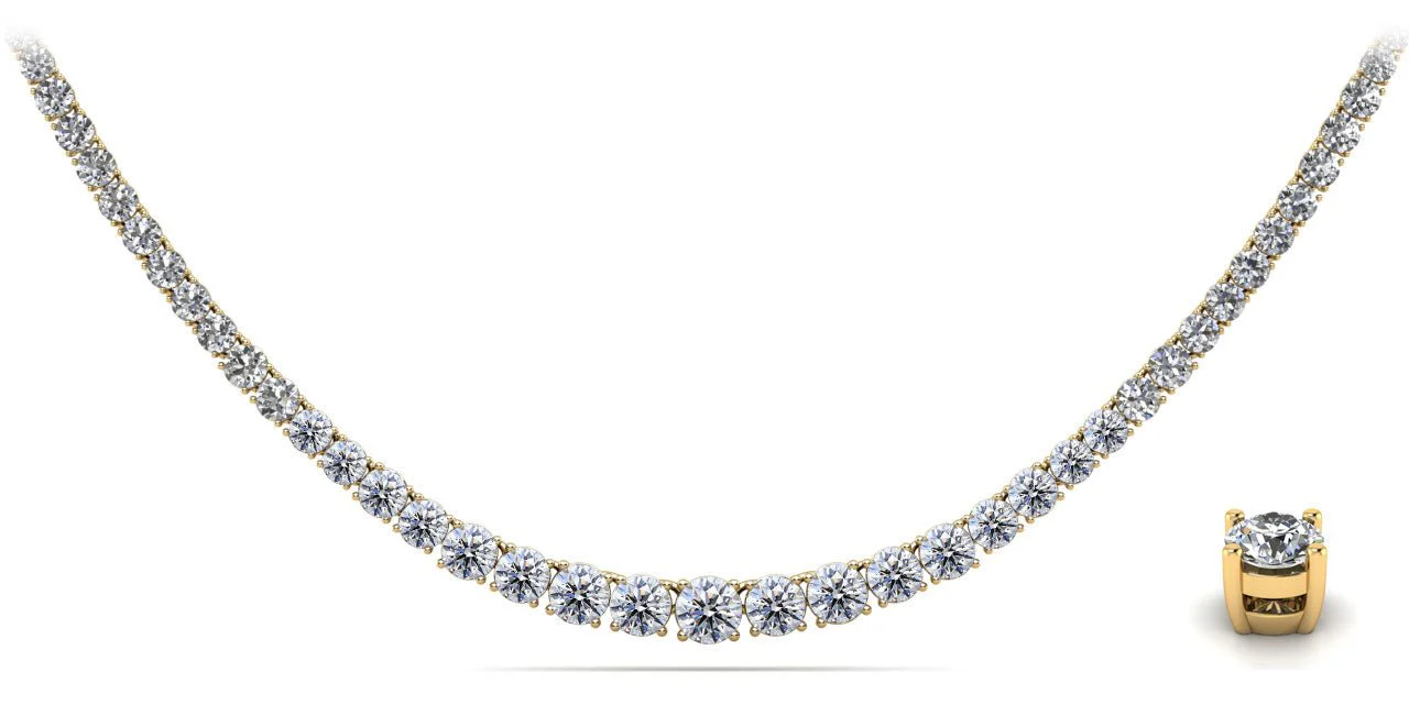 Timeless Dreams Tennis Diamond Necklace with 8.15 ct.(finished) - Image 2
