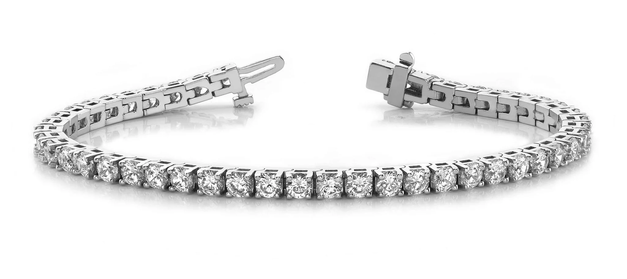 Timeless Four Prong Diamond Tennis Bracelet with 3.02 ct.(finished) 2.25mm - Image 3
