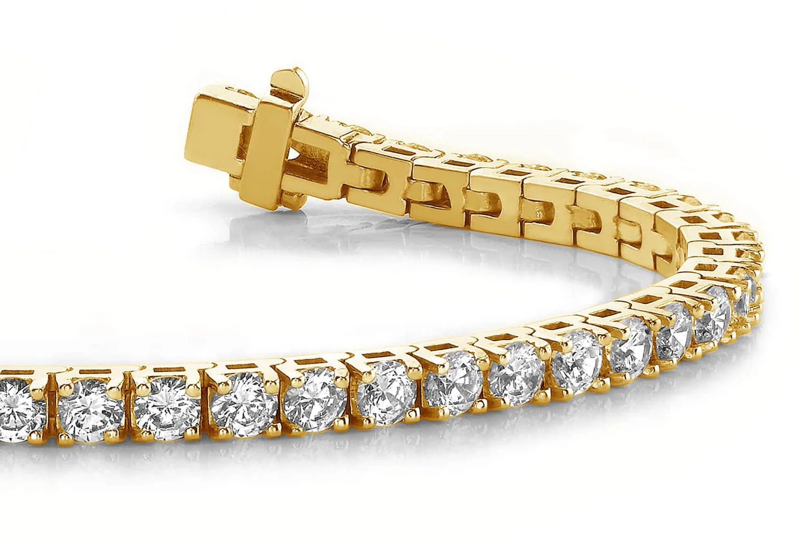 Timeless Four Prong Lab-Grown Diamond Tennis Bracelet with 7.05 ct.(finished) 3.5mm - Image 2