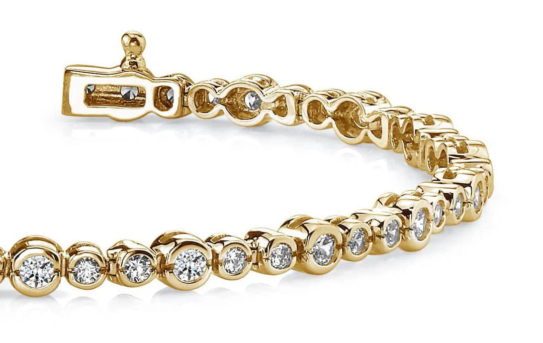 Timeless Half Bezel Lab-Grown Diamond Bracelet with 4.06 ct.(finished) 2.6mm, 3.5mm - Image 2
