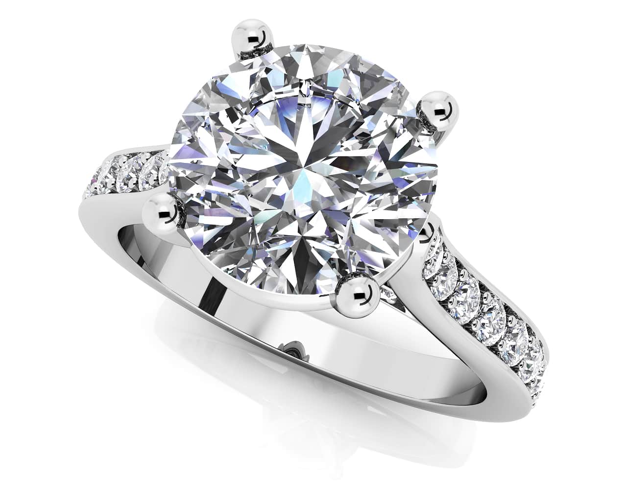 Timeless Love Diamond Engagement Ring with 1.14 ct. (0.75 ct. center diamond)
