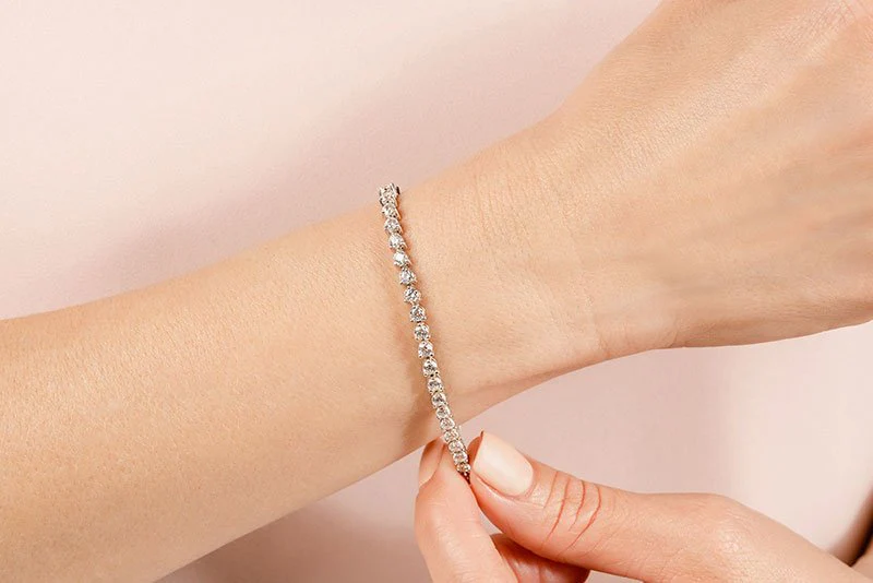 Timeless Three Prong Lab-Grown Diamond Tennis Bracelet with 4.08 ct.(finished) 2.75mm - Image 3