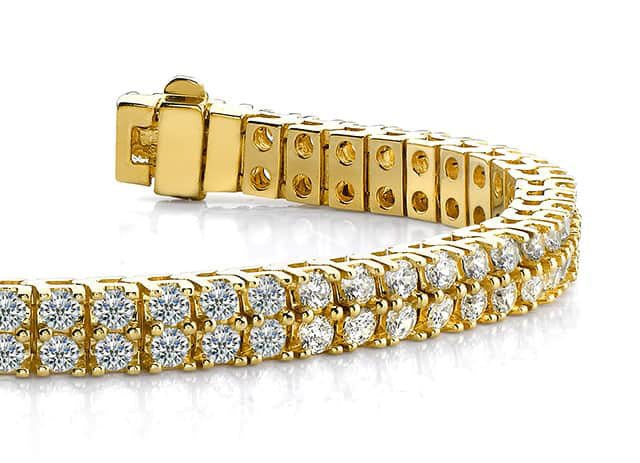 Timeless Two Row Diamond Tennis Bracelet Lab-Grown Diamond with 10.50 ct.(finished) 3.0mm - Image 2