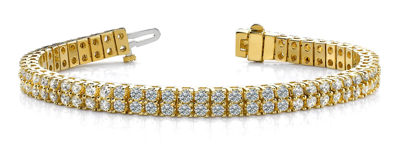 Timeless Two Row Diamond Tennis Bracelet Lab-Grown Diamond with 10.50 ct.(finished) 3.0mm - Image 5