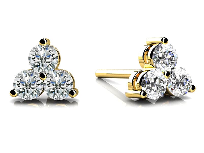 Trillium Diamond Diamond Studs with 0.96 ct.(finished) 3.5mm - Image 2