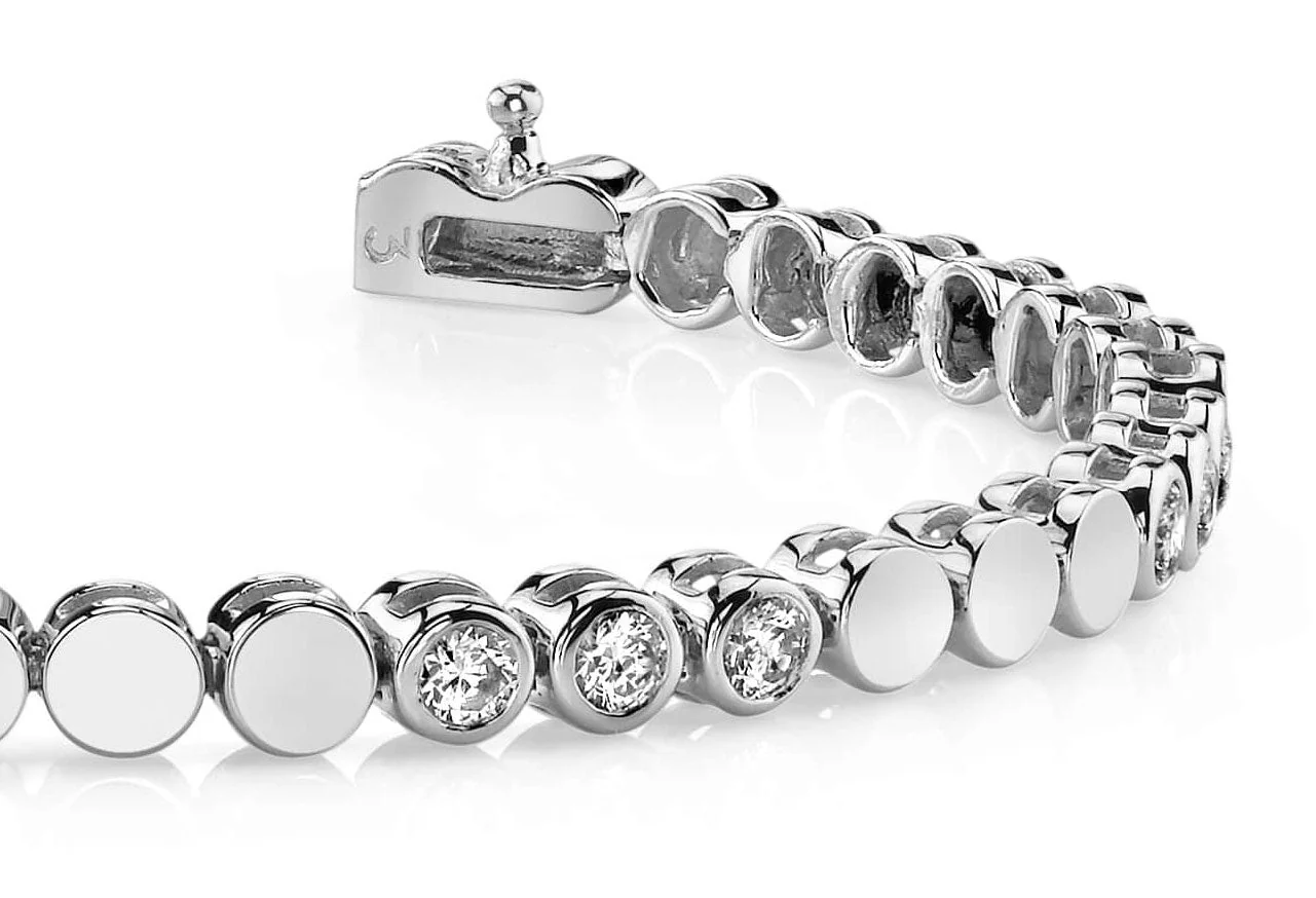 Triple Lab-Grown Diamond Bracelet with 2.55 ct.(finished) 3.5mm