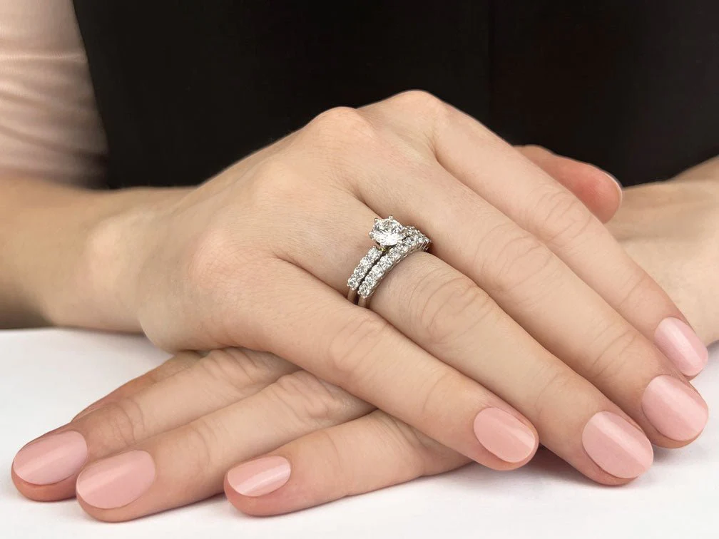 True Romance Lab-Grown Diamond Bridal Set with 1.83 ct. (0.75 ct. center diamond) - Image 3