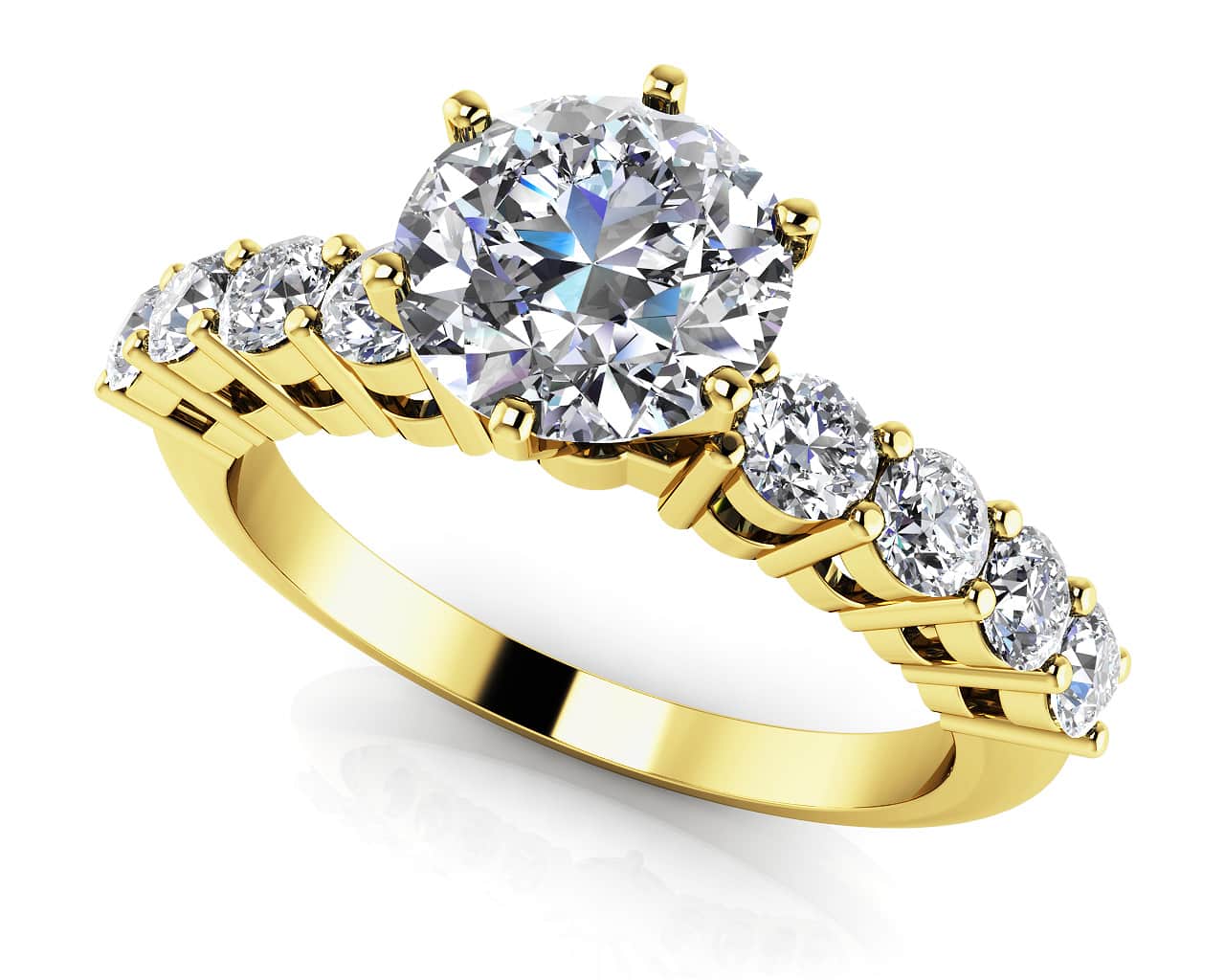 True Romance Lab-Grown Diamond Engagement Ring with 0.98 ct. (0.50 ct. center diamond) - Image 2