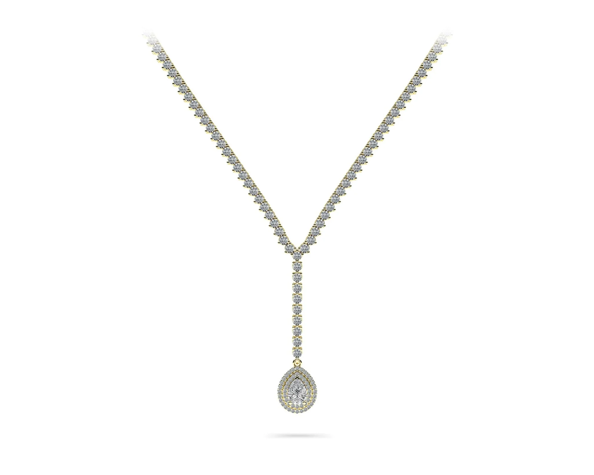 True Romance Diamond Necklace with 8.81 ct.(finished) 7x5mm, 1mm, 2.2mm - Image 4