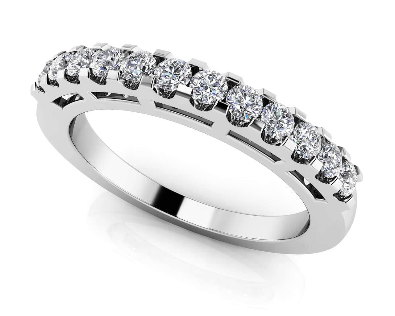 Twelve Across ab-Grown Diamond Band with 0.40 ct.(finished) 2mm