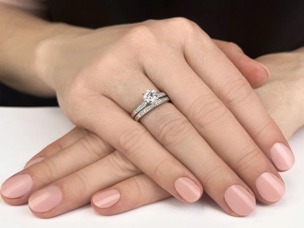 Twenty Five Hours A Day Lab-Grown Diamond Bridal Set with 0.63 ct. (0.50 ct. center diamond) - Image 3