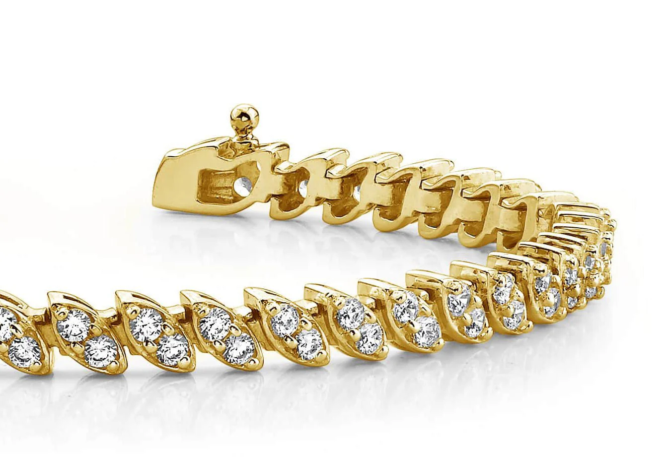 Two Peas In A Pod Lab-Grown Diamond Bracelet with 4.00 ct.(finished) 2.25mm - Image 2