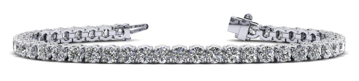 Ultimate Tennis Bracelet with Side Stones Lab-Grown Diamond with 4.76 ct.(finished) 1.2mm, 2.5mm - Image 4