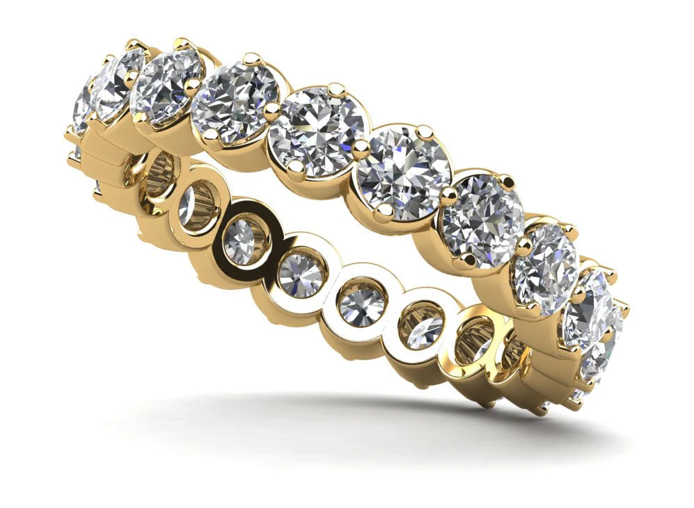 Uniquely Elegant Eternity Lab-Grown Diamond Ring with 2.10 ct.(finished) 3mm - Image 2