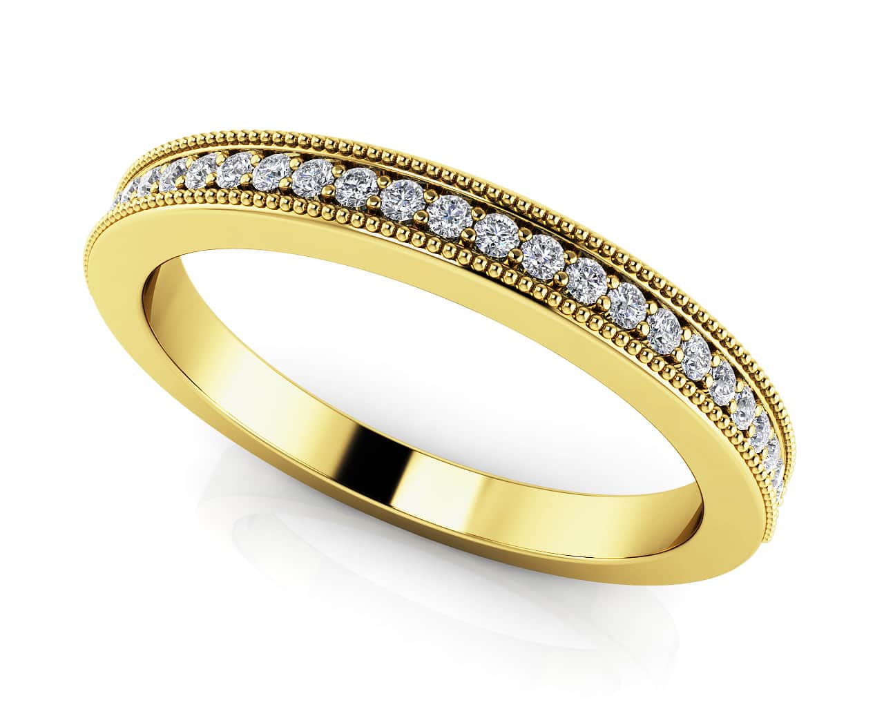 Vintage Beauty Diamond Band with 0.13 ct.(finished) 1mm - Image 2
