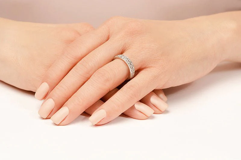 Vintage Diamond Anniversary Diamond Ring with 0.34 ct.(finished) 1.6mm - Image 4