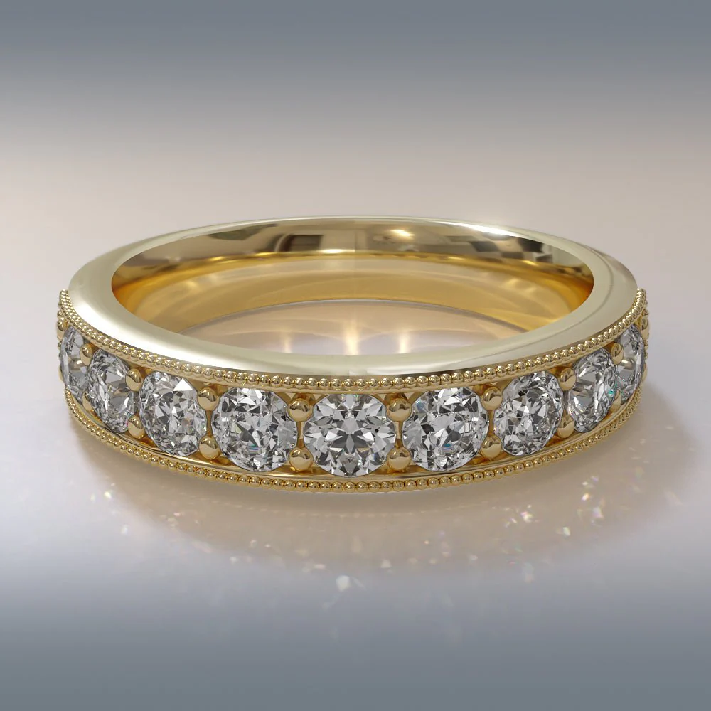 Vintage Lab-Grown Diamond Anniversary Ring with 1.53 ct.(finished) 3.6mm - Image 6