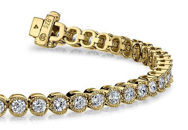Vintage Dreams Tennis Diamond Bracelet with 4.00 ct.(finished) 2.8mm - Image 2