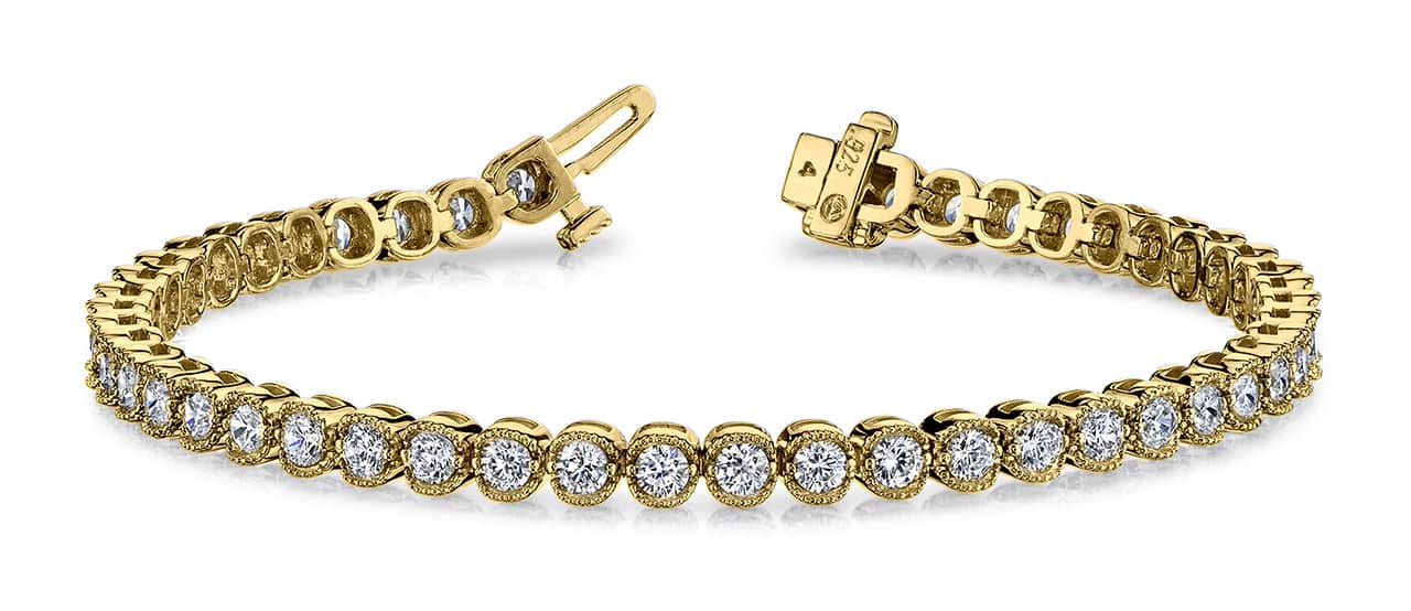 Vintage Dreams Tennis Diamond Bracelet with 4.00 ct.(finished) 2.8mm - Image 5