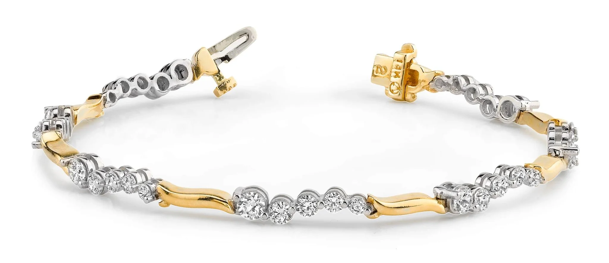 Wavy Journey Diamond Bracelet with 2.51 ct.(finished) - Image 3