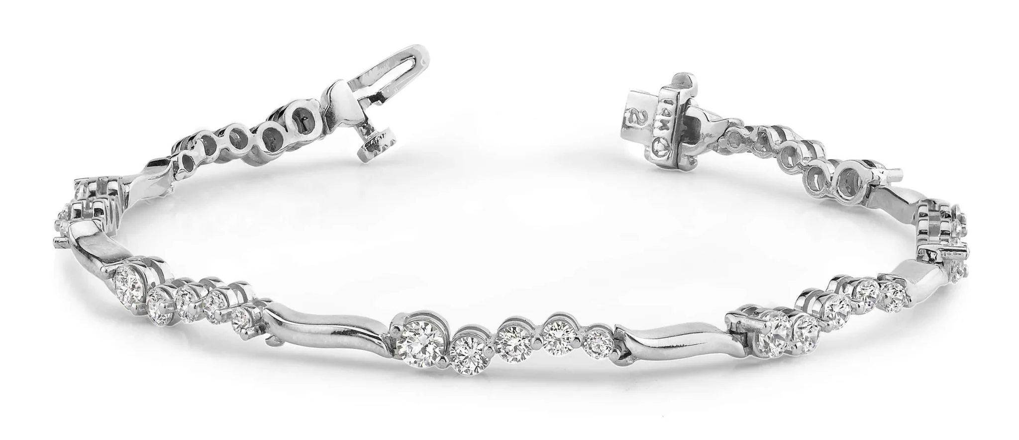 Wavy Journey Lab-Grown Diamond Bracelet with 2.51 ct.(finished) - Image 4