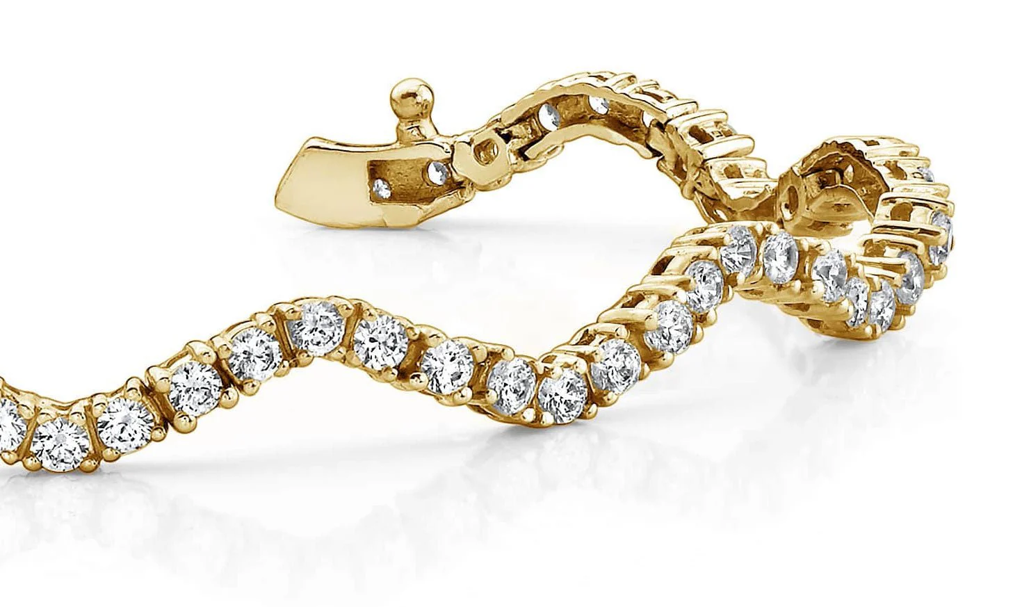 Winding Road Lab-Grown Diamond Bracelet with 3.52 ct.(finished) 2.5mm - Image 2