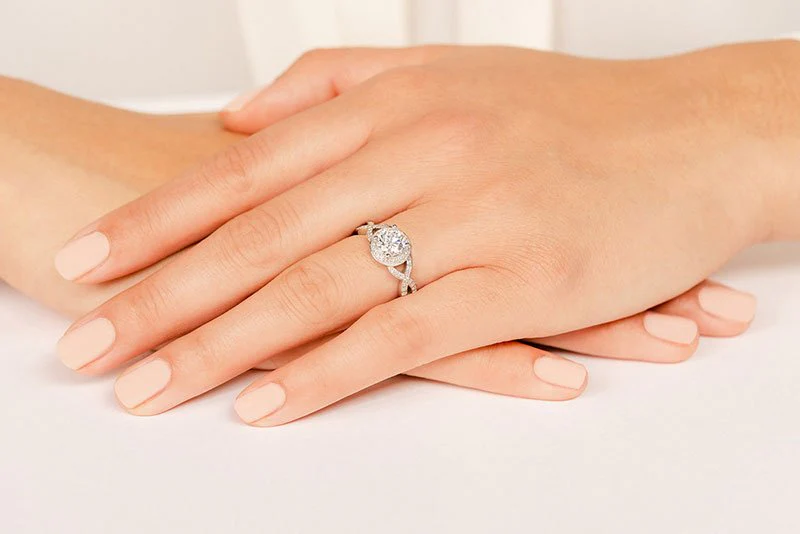 Woven Lab-Grown Diamond Engagement Ring with 1.88 ct. (1.50 ct. center diamond) - Image 3