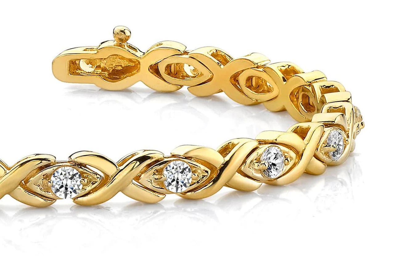 X Link Diamond Bracelet with 1.79 ct.(finished) 3.0mm - Image 2