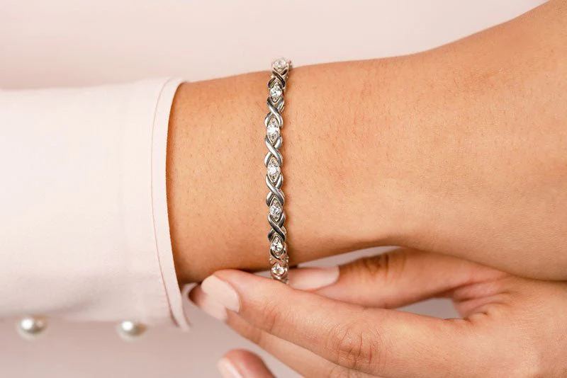 X Link Diamond Bracelet with 1.79 ct.(finished) 3.0mm - Image 3