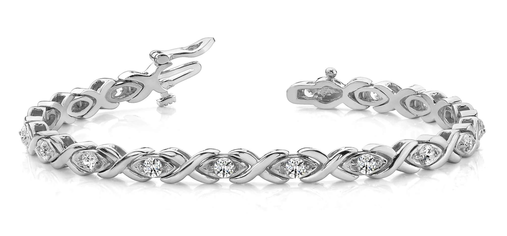 X Link Lab-Grown Diamond Bracelet with 1.79 ct.(finished) 3.0mm - Image 4