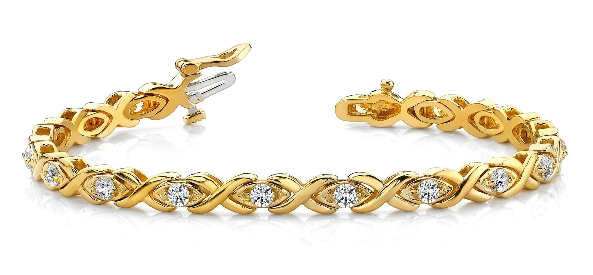 X Link Lab-Grown Diamond Bracelet with 1.79 ct.(finished) 3.0mm - Image 5