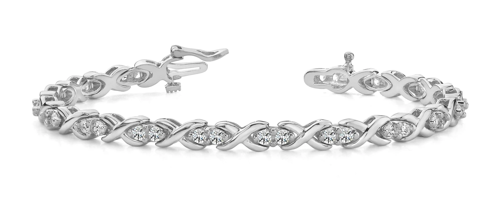 X Link Lovebird Diamond Bracelet with 1.70 ct.(finished) 2.5mm - Image 4