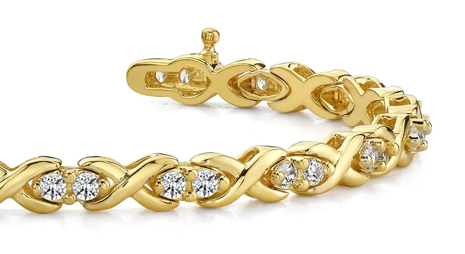 X Link Lovebird Lab-Grown Diamond Bracelet with 1.70 ct.(finished) 2.5mm - Image 2