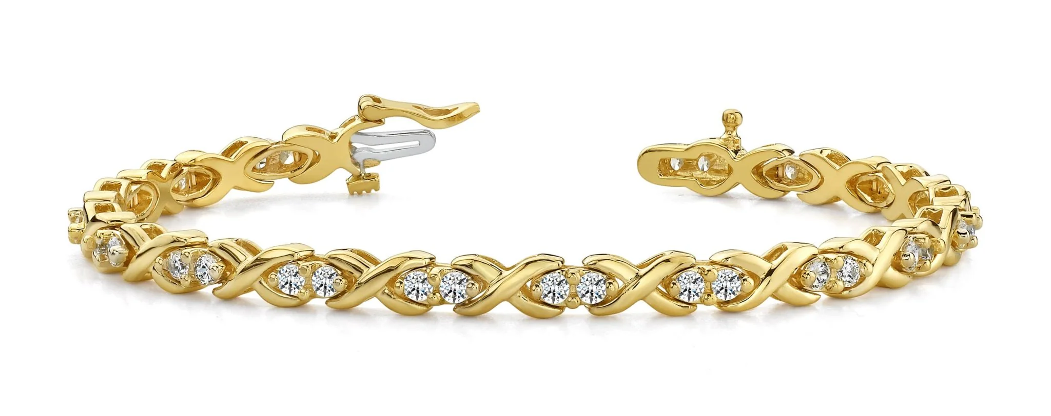 X Link Lovebird Lab-Grown Diamond Bracelet with 1.70 ct.(finished) 2.5mm - Image 3