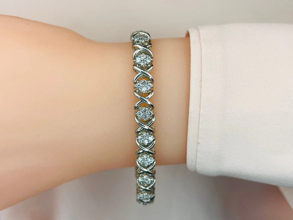 X Quad Diamond Bracelet with 1.04 ct.(finished) 1.25mm - Image 3
