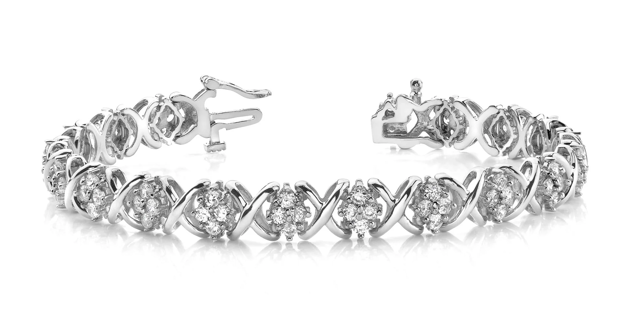 X Quad Diamond Bracelet with 5.03 ct.(finished) 2.8mm - Image 5