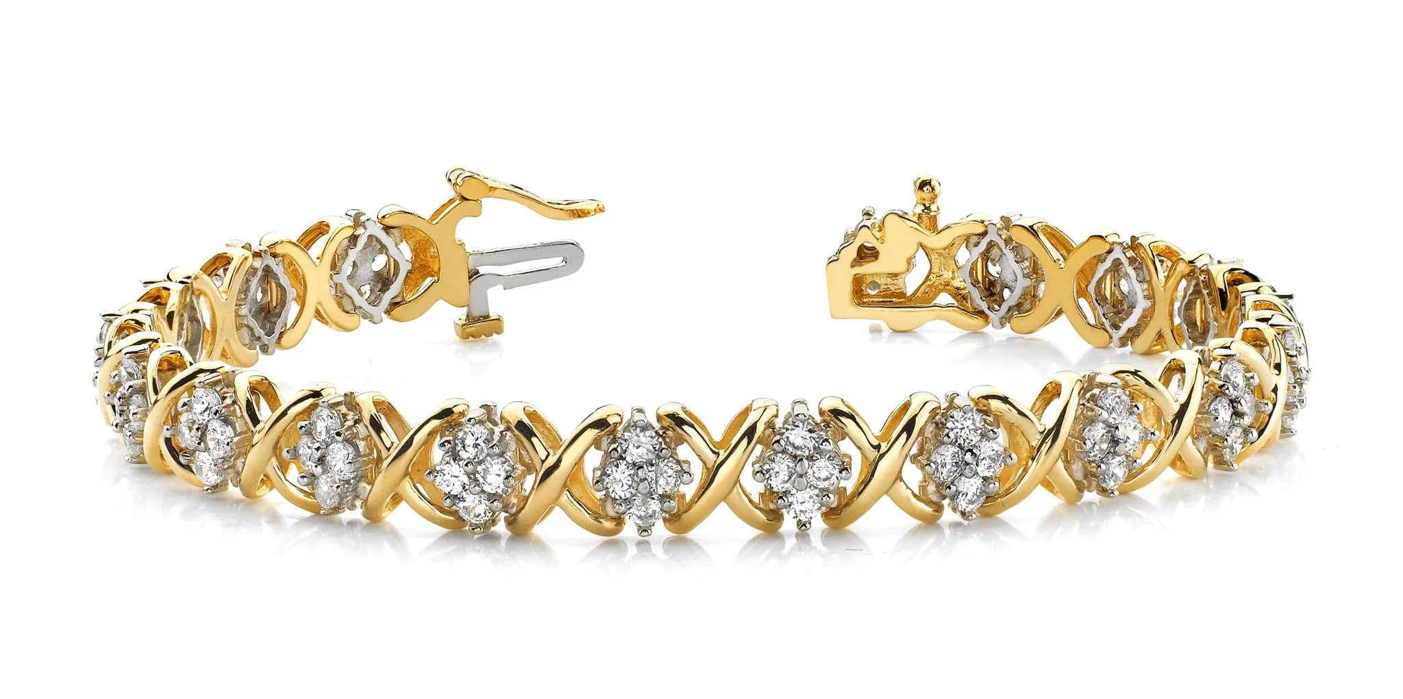 X Quad Lab-Grown Diamond Bracelet with 2.66 ct.(finished) 2.1mm - Image 6