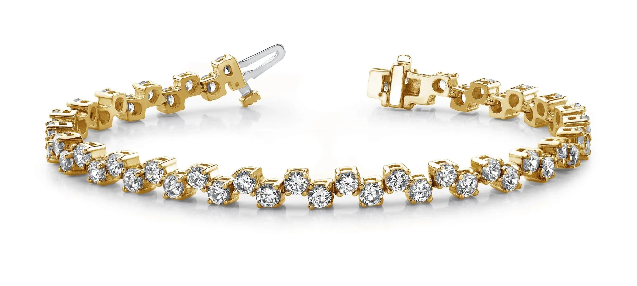 Zig Zag Lab-Grown Diamond Bracelet with 3.04 ct.(finished) 2.2mm - Image 5